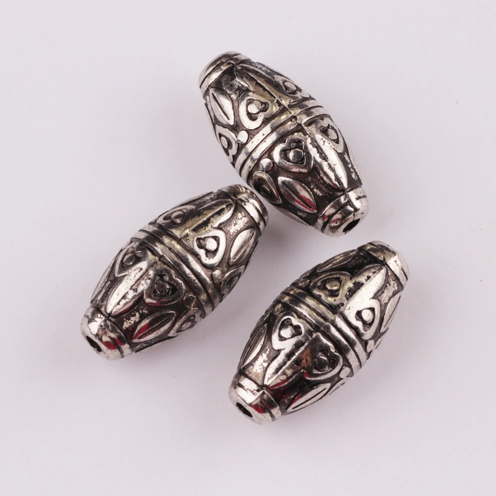 Inside Hole 3mm CCB antique rhodium delica Beads End Caps Beads DIY Jewelry Making Findings Charm Beads