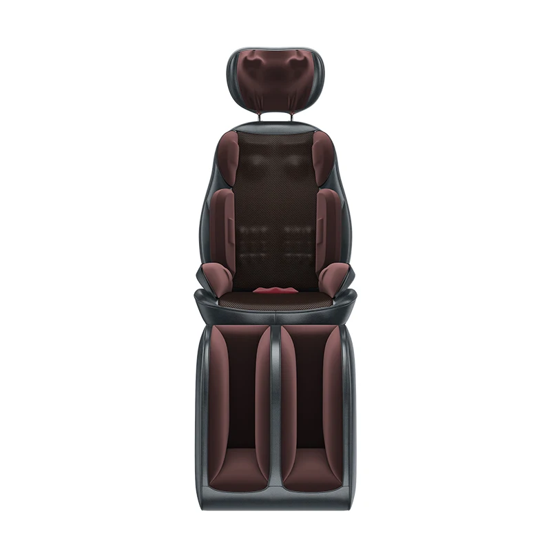 Amazon Hot Sellers PU Leather 4D Massage Seat Neck Back Shiatsu Heating Electric Full Body Car Massage Cushion