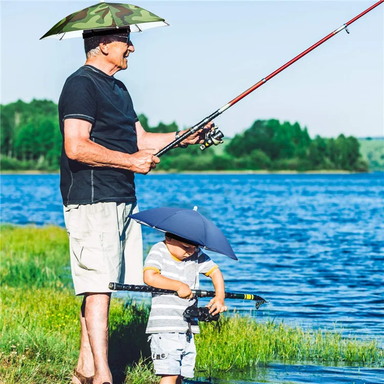 
Wholesale Cheap High Quality Camouflage Colorful Promotion Mini Umbrella Hat Head Umbrella 