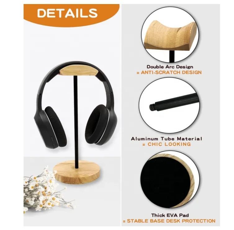 Headset Hanger Mount Hook Gaming Holder Desktop Earphone Stand for All Headsets Headphone Stand
