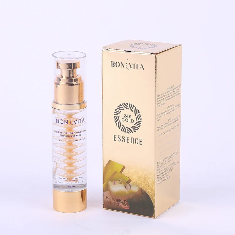 24k Gold essence nicotinamide anti-aging pore Shrink serum gel peptides collagen Moisturizing whitening Anti Wrinkle