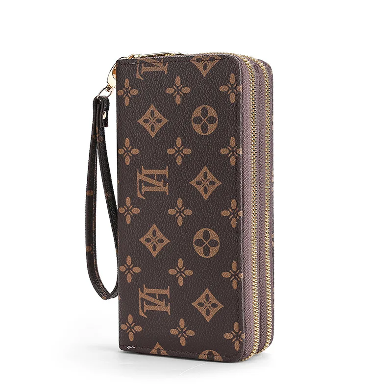 Luxury designer wallet with clutch holder credit holder large capacity PU leather purse