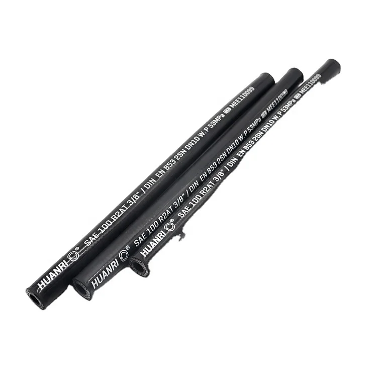 SAE 100 Standard Steel  Wire Braided China Rubber Hose Rubber Hydraulic Hose Manufacture