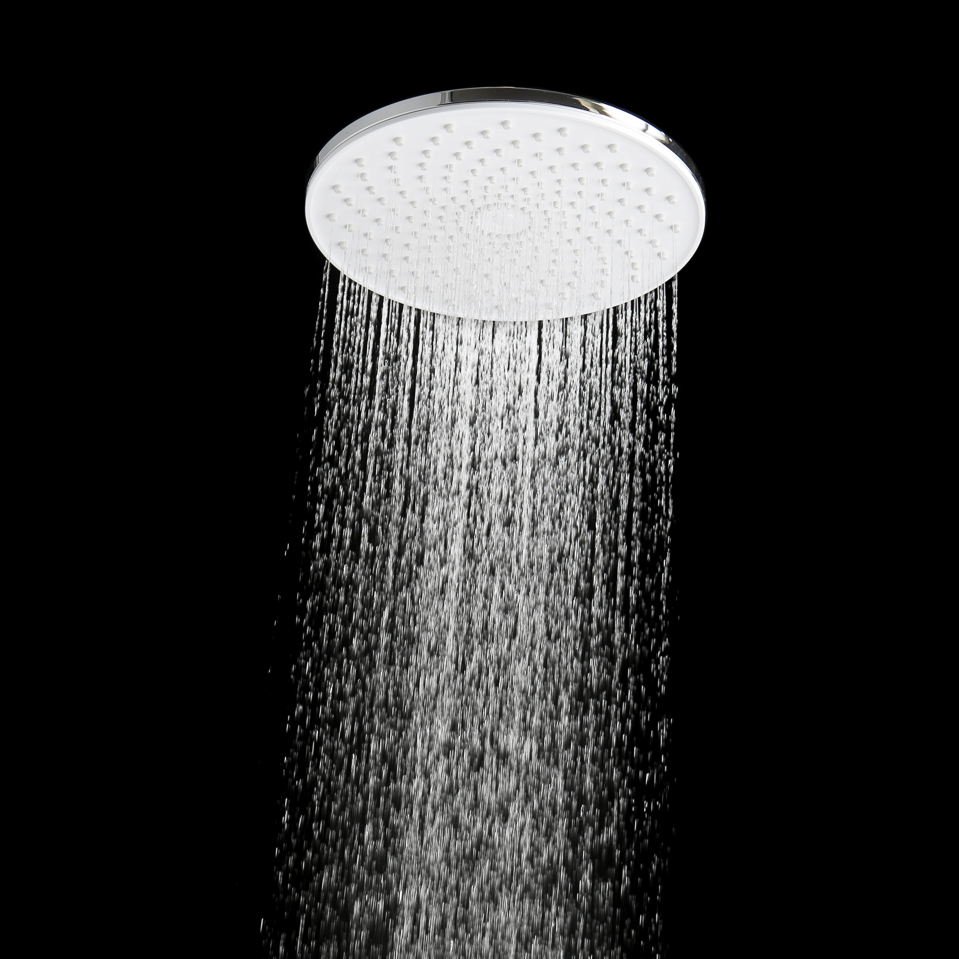 China factory supply ABS chromed top shower 9 inches round rain shower head with ultrathin structure