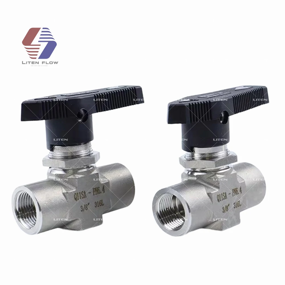1/4 Locking Ball Valve Tube Fittings Stainless Steel