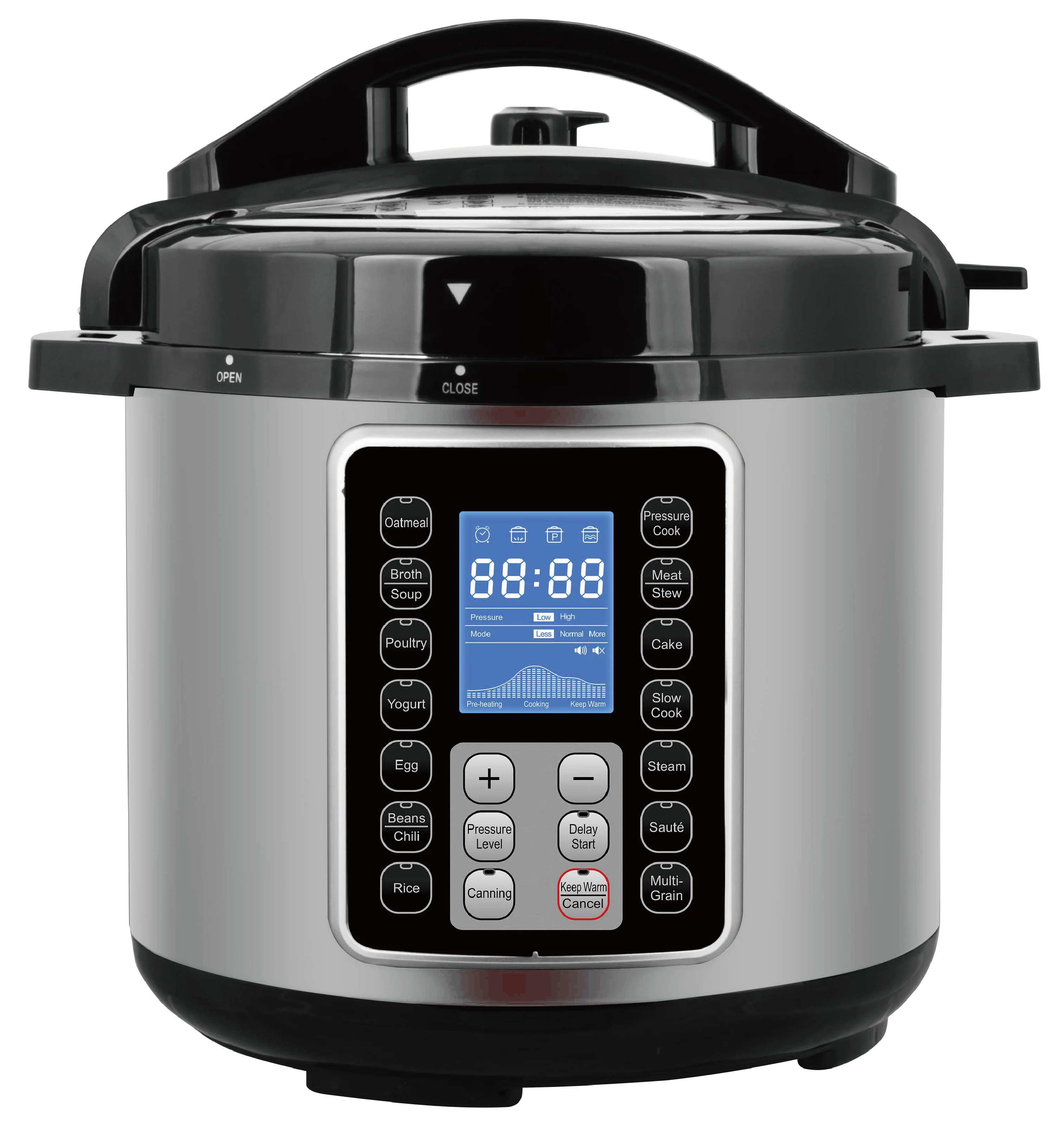 High Quality  | 6L/8L/10L/12L Liter Electric Pressure Cooker | 14 Menu Options In One, Slow Cooker and More,LCD Touch-Screen