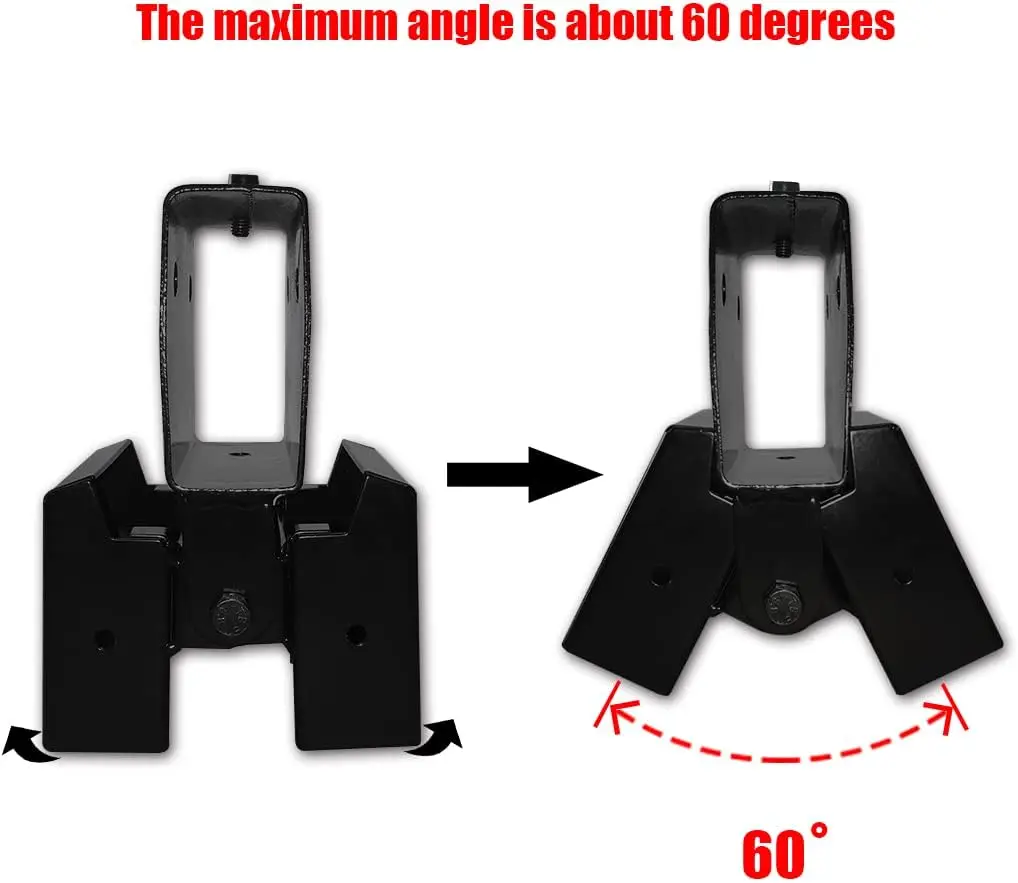2x4 Target Stand Brackets Steel Gong Targets Holder Base Targets Hanger for Shooting