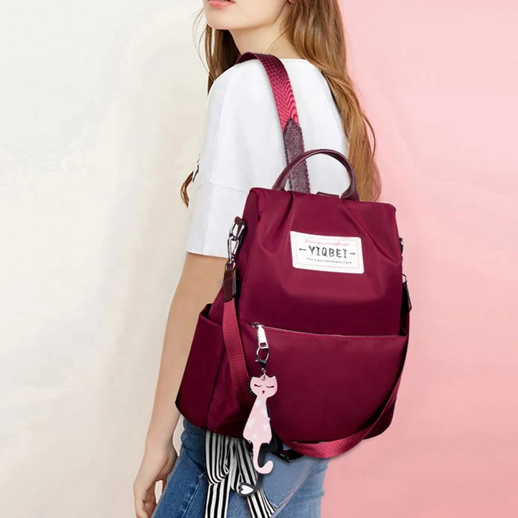 2021 high quality school bag shoulder bag fashion zipper ladies vintage purse backpack for women