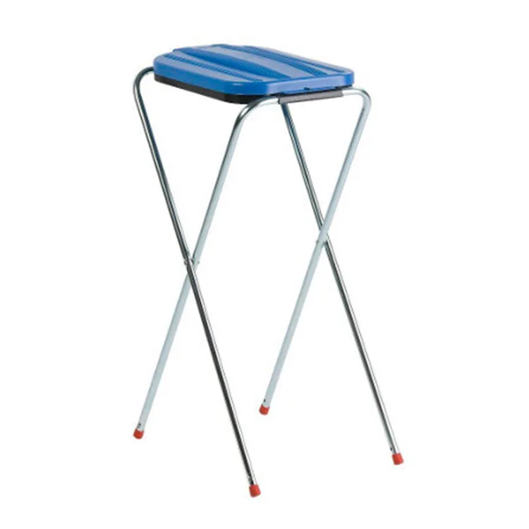 Eco-friendly recycle cross single double seat garbage bag bracket holder outdoor trash bin