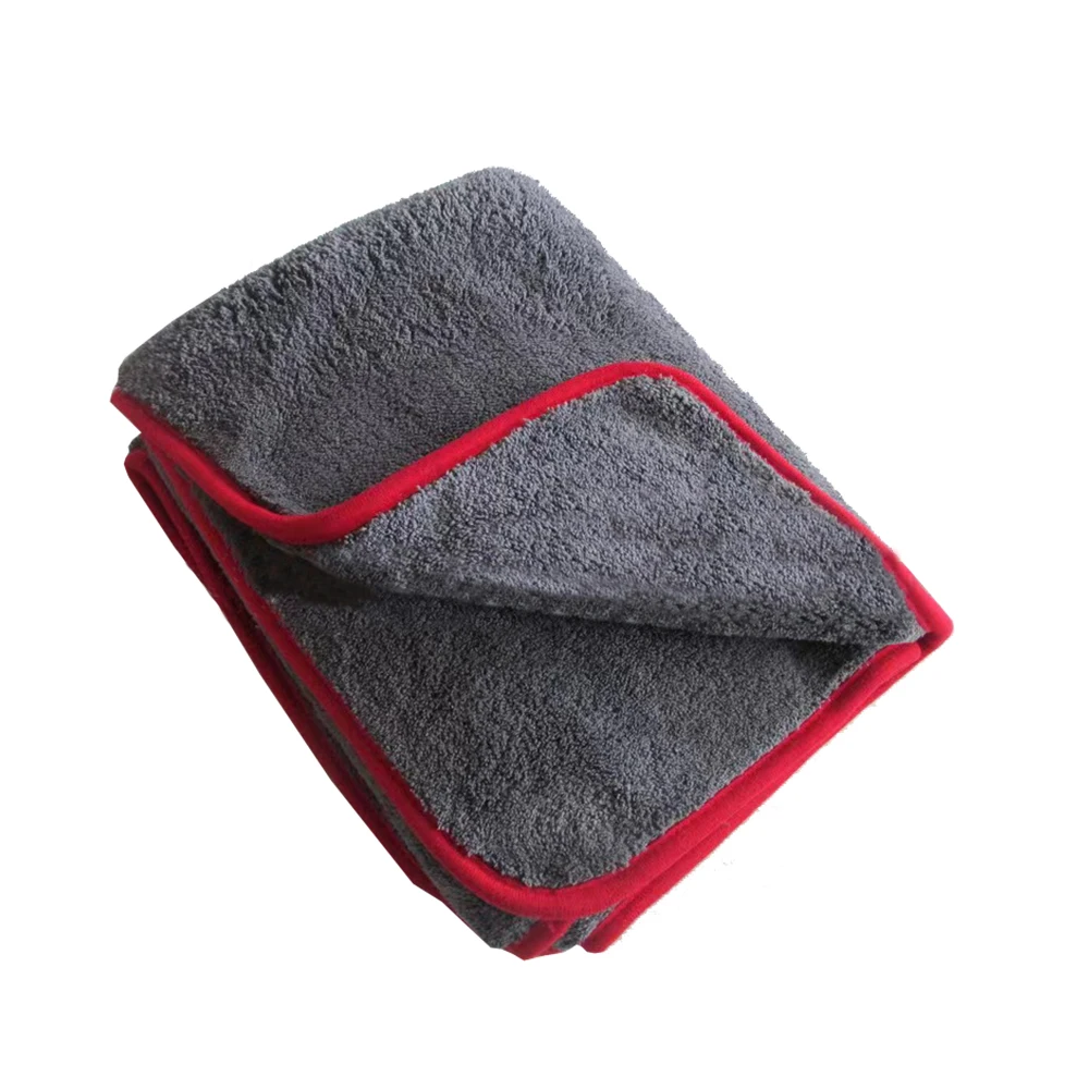 Magic thickened 1200 gsm microfiber towel gray custom car drying towel