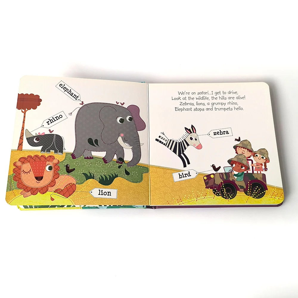 Children book printing soft cover Baby bedtime story Animals board books kids kindergarten Education books