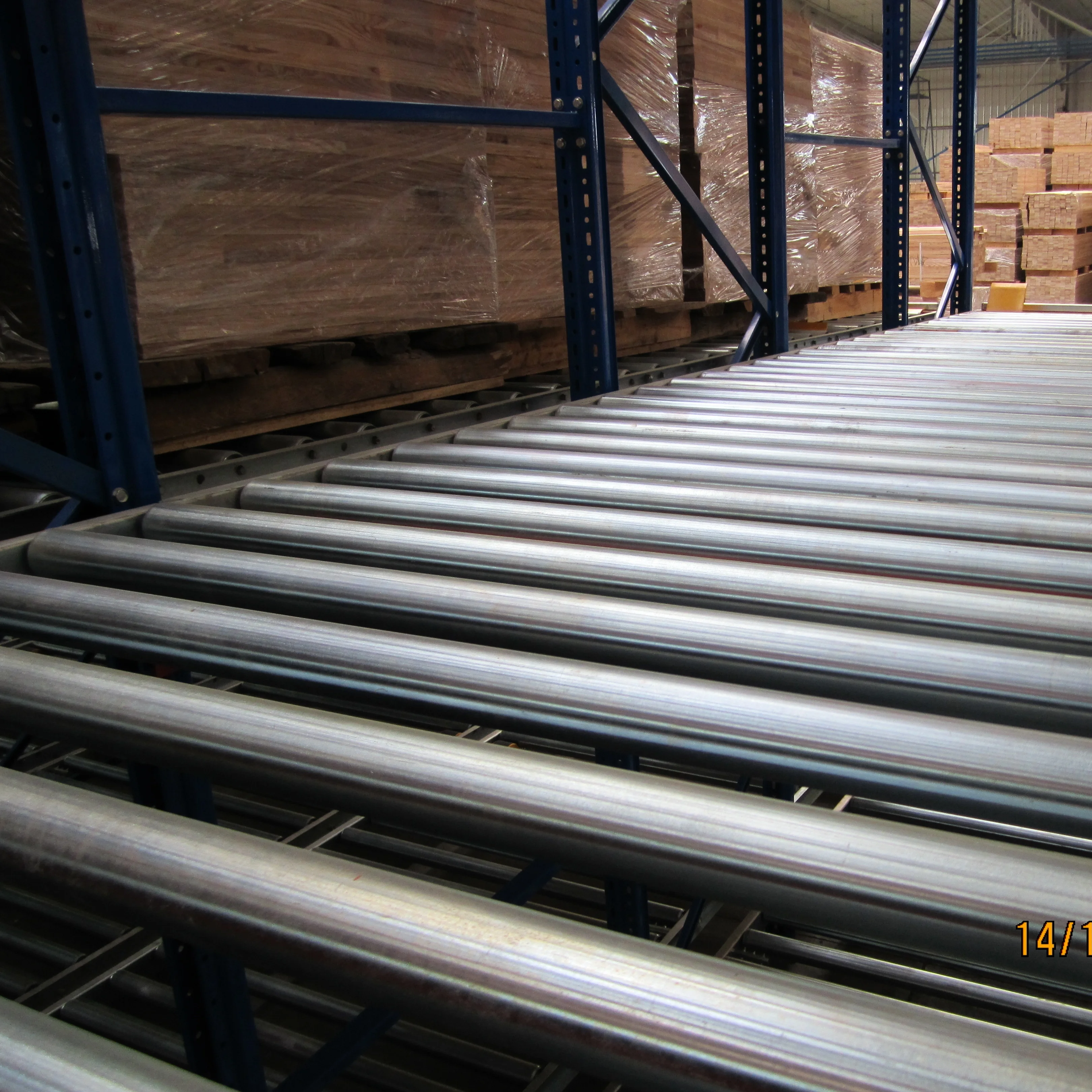 Industrial High Density Roller Pallet Rack