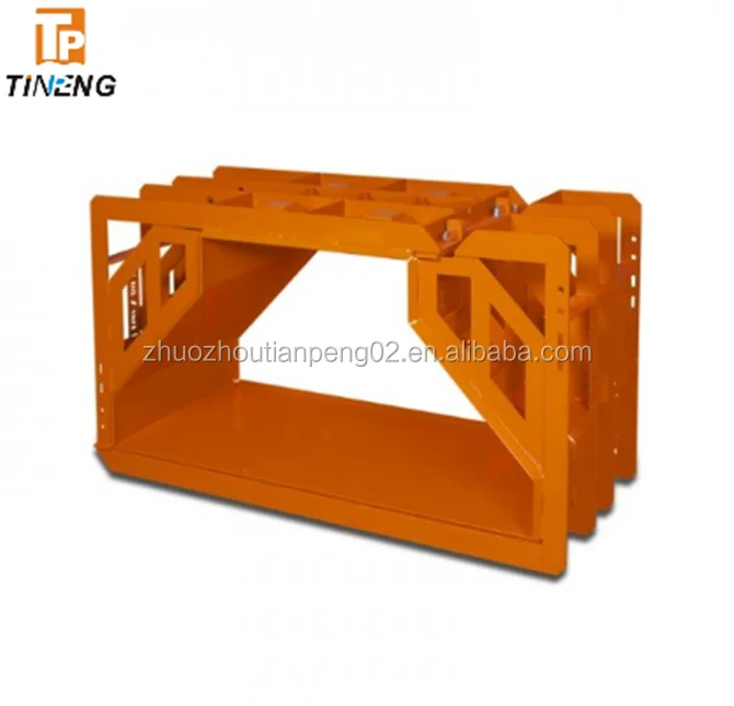 W form interlocking concrete lego block moulds to create support base of wall