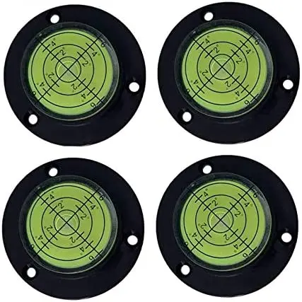 Pmma or metal shockproof solid acrylic mini bubble vials Level