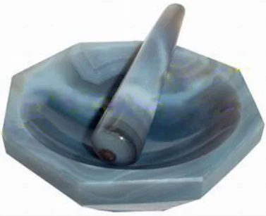 3 inches high purity agate mortar for milling