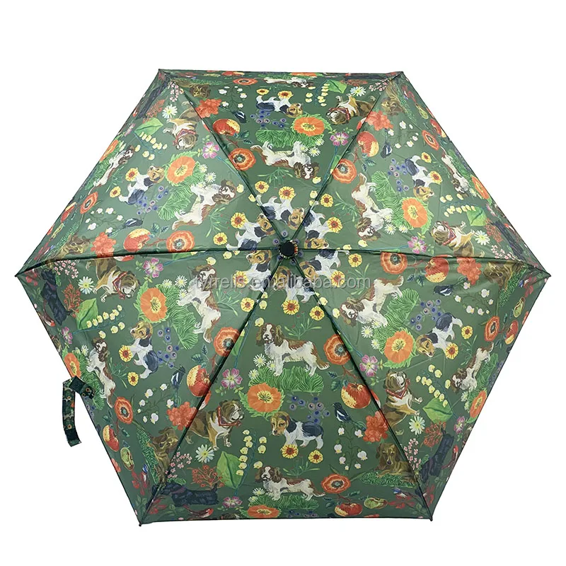 Umbrella Supplier 5 Folding Manual Umbrella Fashion Mini Miniature Travel UmbrellasCMYK design customer logo super light