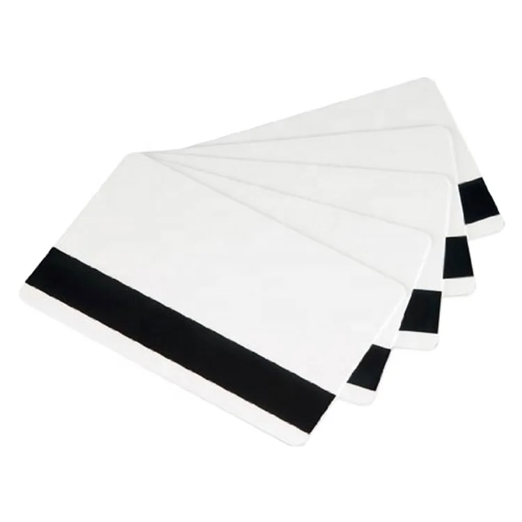 Black magnetic stripe  Blank White PVC Card  without Chip  Custom  Printable cards manufacture