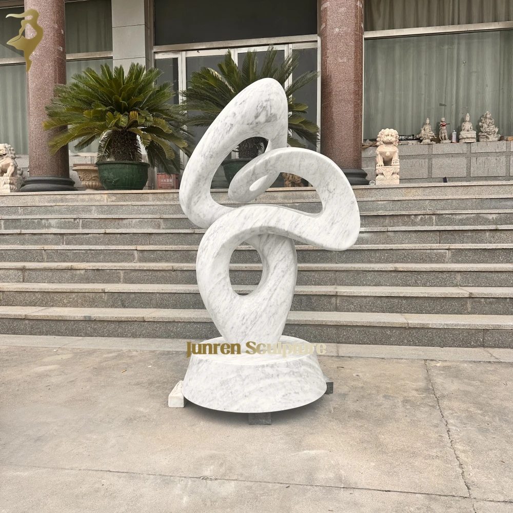 Outdoor stone modern statue abstract marble sculpture for garden