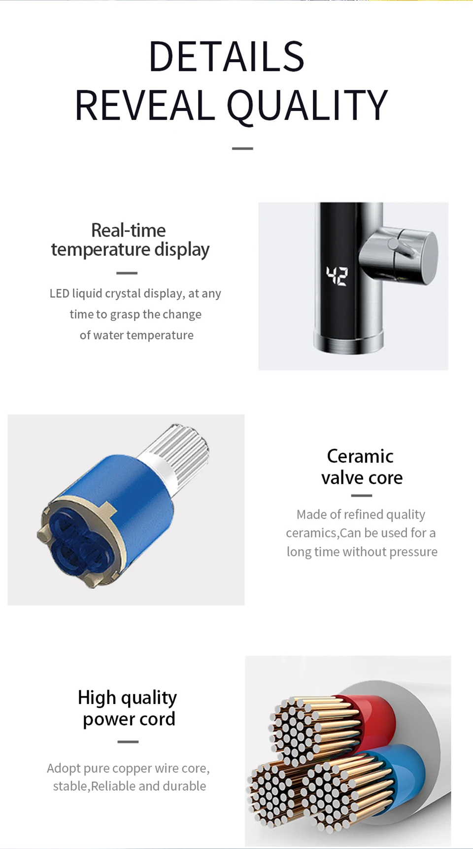 Кухонный смеситель из нержавеющей стали 304, мгновенный Электрический водонагреватель grifos, Электрический смеситель