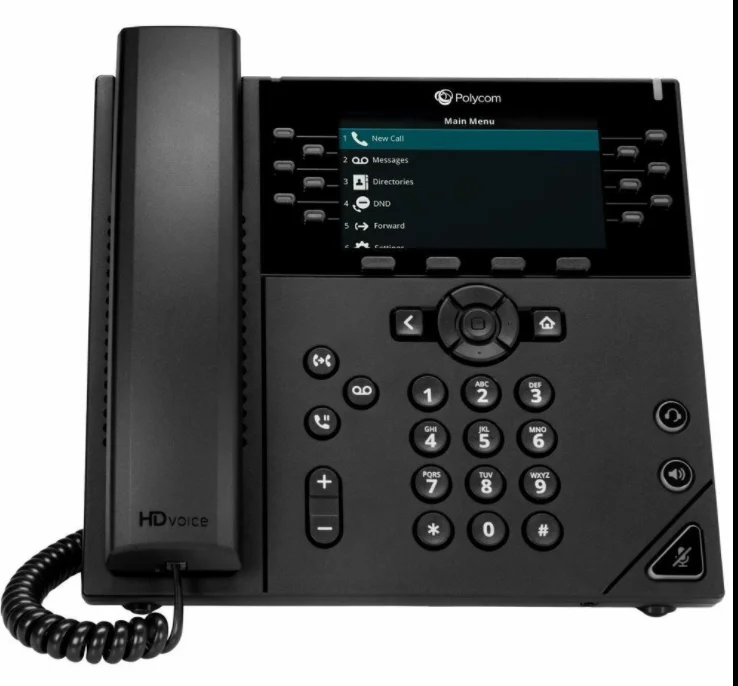  Б/у Настольный IP-телефон Polycom VVX450 12 линий без телефона