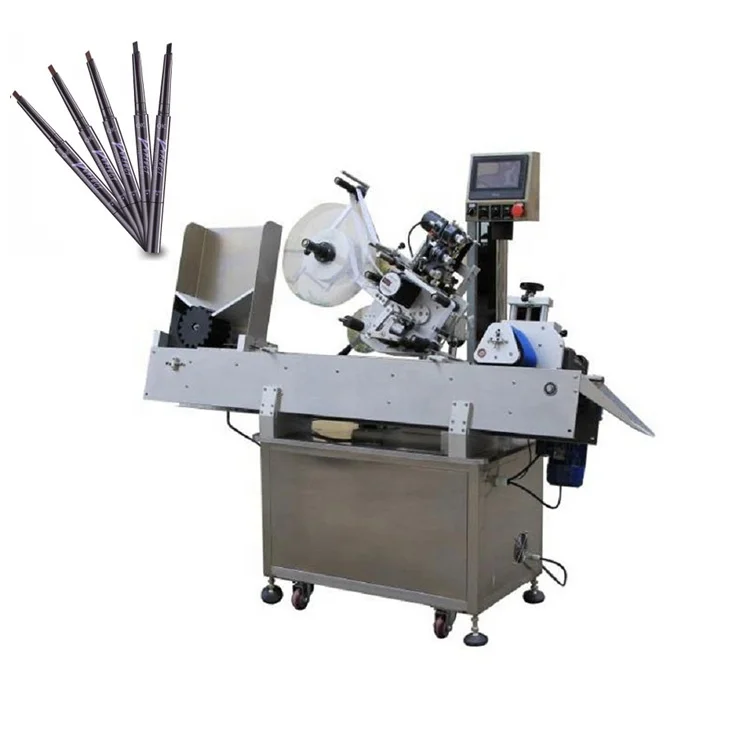 YM215 Automatic wax crayons labeler for syringe label applicator pen labelling machine
