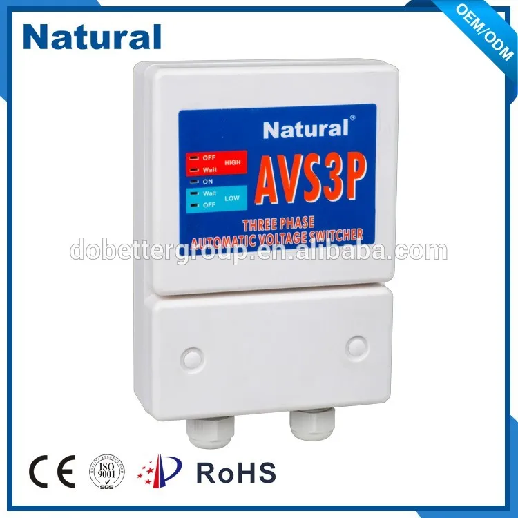 Натуральный промышленный стандарт CE AVS3P, трехфазный протектор Напряжения AVS