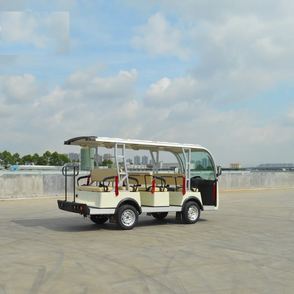 11 местный 48 В AC Система Электрический туристический автобус Гольф-автомобиль экскурсионная тележка без дверей (S8 + 3.C)