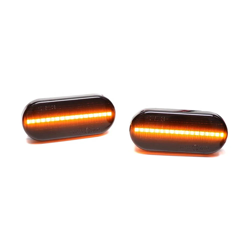 6 options Dynamic LED Turn Signal Side Marker lights For VW Golf 3 4 Bora Polo Passat Focus Fiesta SEAT Ibiza Leon Fusion blink