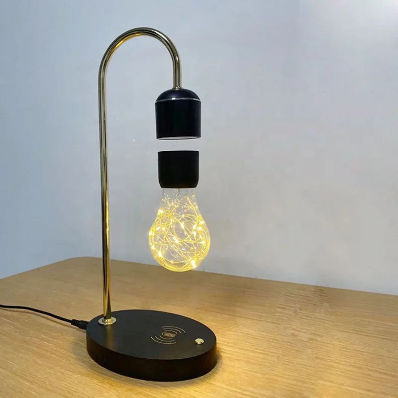 With Wireless Charger Magnetic Levitating Globe Lamp