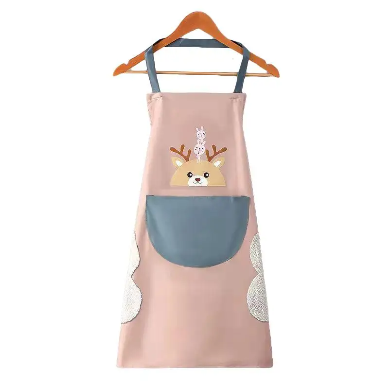 1PC Oil Proof PVC Wipe Hand Apron Apron Overalls Apron Waterproof Household Unisex Cooking