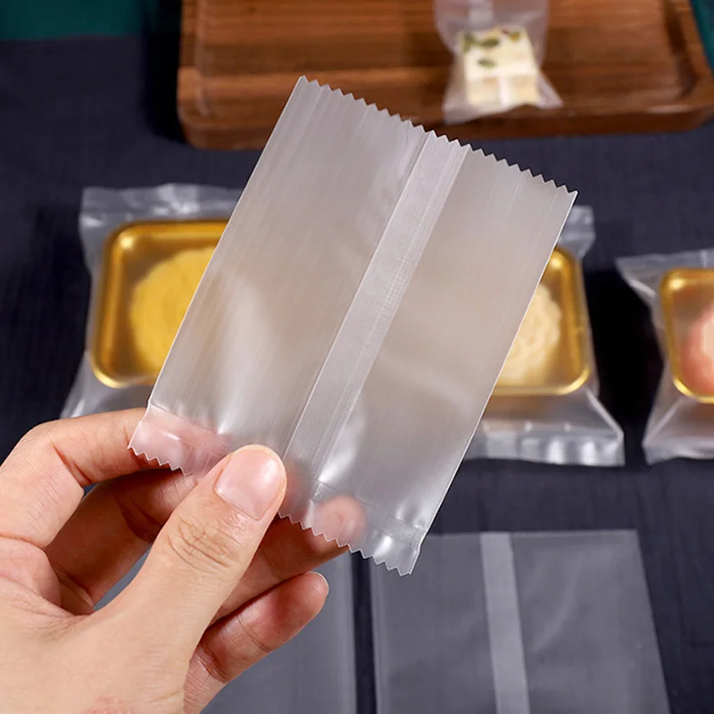 Disposable Frosted Matte Clear Self-adhesive Sealable Food Grade Custom Printed Lunch Bread Cookies Packing Bags with Your Logo