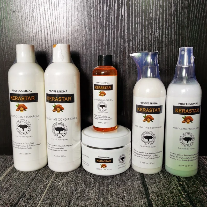 argan oil shampoo conditioner leave in heat protection set nourishing argan oil product