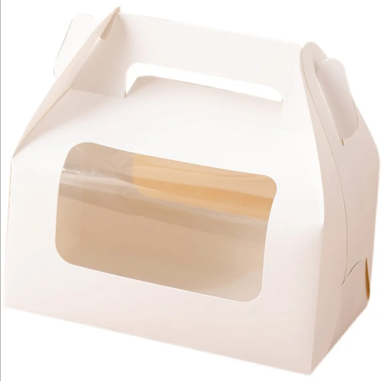 1/2/4/6/12 Dessert macaron Donut Mini Cake Pie Cupcake Cake Brownie Box Boxes With Window