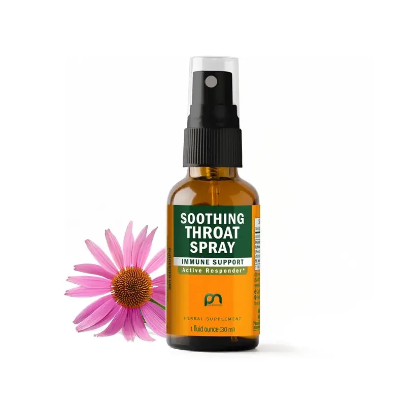 Soothing Throat Spray Herbal Formula with Echinacea and Propolis for Immune Support, Rapidly Absorbed Liquid Extract, OEM/ODM