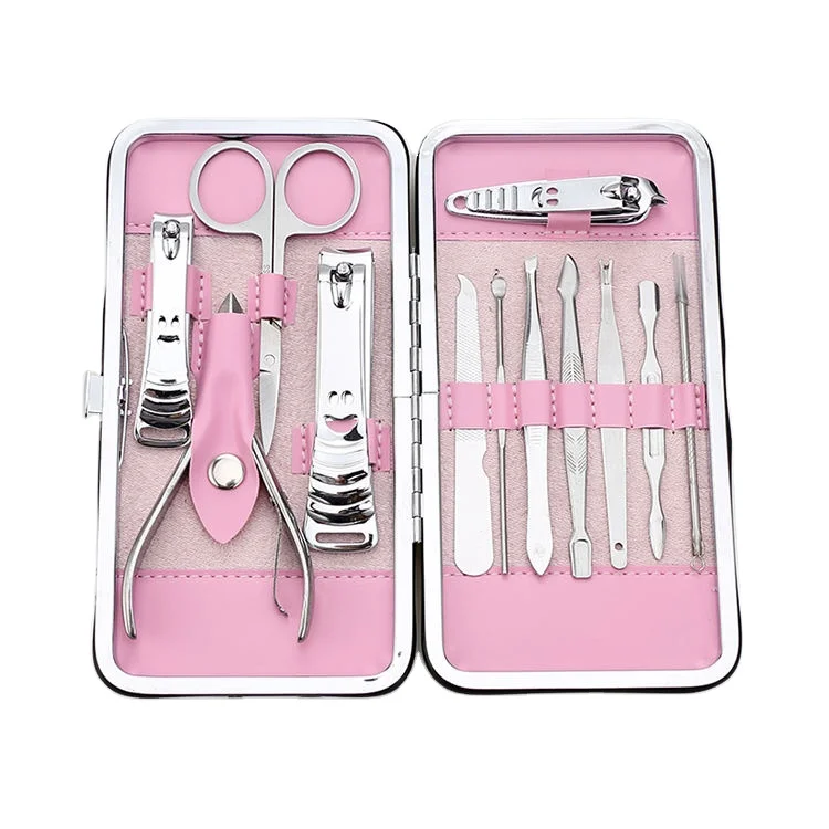 High Quality 12pcs  Nail Clippers Newborn Cartoon Nail Care Sets Manicure Pedicure Set