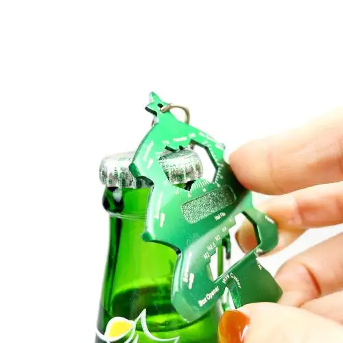 Promotional Party Personalized Souvenir Corporate Business Gift Giveaway Mini Gifts Card Multi Tool Christmas Tree Keychain