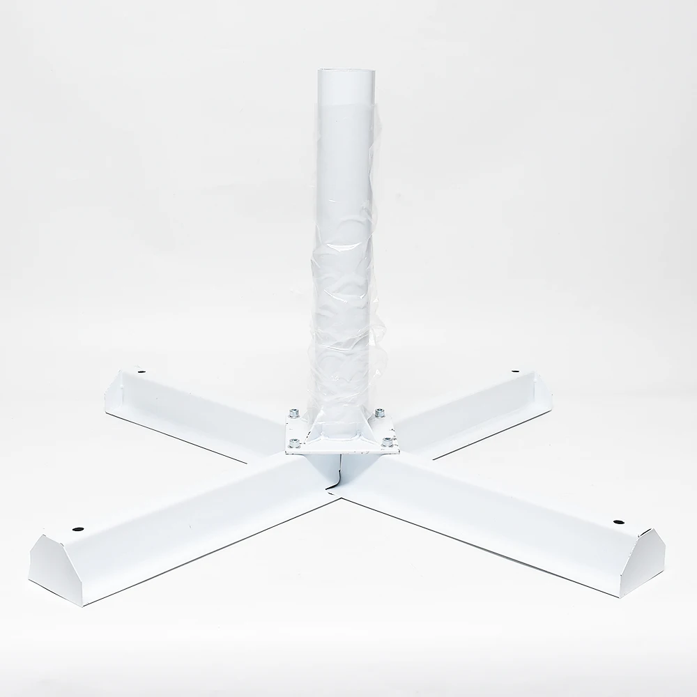 Wholesale custom metal folding large Umbrella stand Outdoor four bracket iron umbrella holder stand