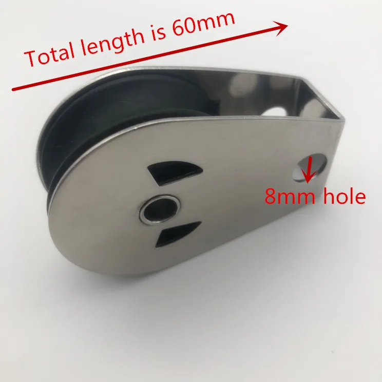 Аппаратное снаряжение AISI316 шкив из нержавеющей стали и нейлона с кабельным шкивом 40