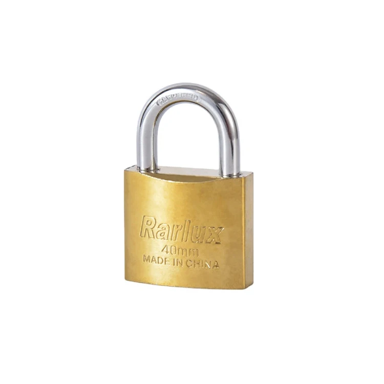 Rarlux 20-75mm Security Padlock Eco-Friendly Candado de hierro high quality Gold Plated iron padlock