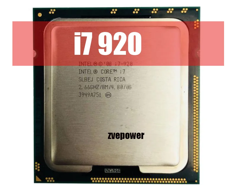 Б/у Intel Core i7-920 slbch/slbej 2,66 ГГц Quad-Core L3 8M Разъем LGA1366 I7 920 процессор (Рабочая 100% бесплатная доставка)