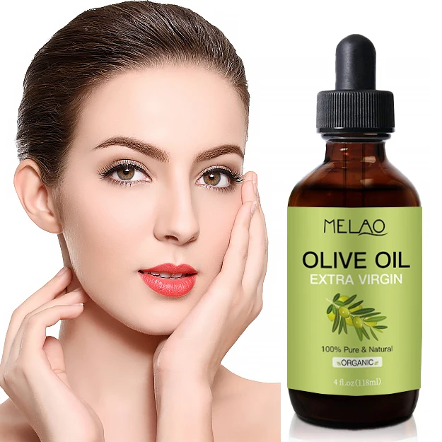 OEM/ODM MELAO Private Label Olive Oil 100% Pure Natural Organic Extra Virgin Cold Pressed Smooth Polish Hair Olive Oil