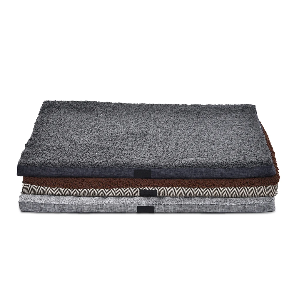 Tianyuan Pet Comfortable Dog Cage Mat Warm Soft Orthopedic Pet Dog Mat Bed