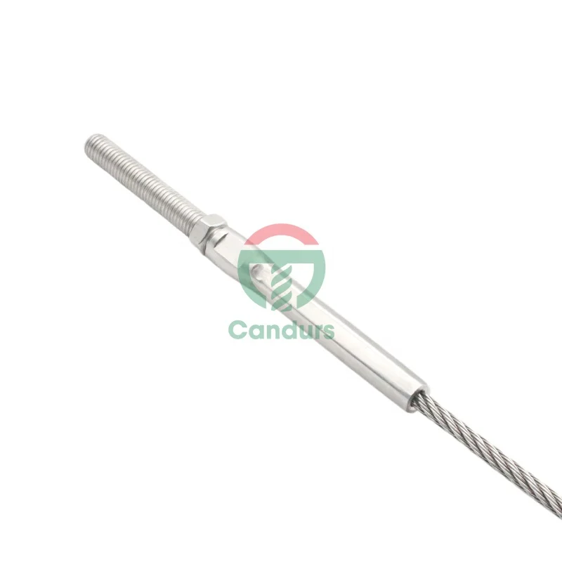 316 Stainless Steel Swage Rigging Stud Wire Rope Thread Terminal