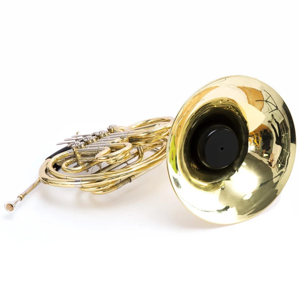 Hot Selling French Horn Plastic Mute Light Weight Musical Instruments Black Frenchhorn Silencer Practice for Beginner Profession