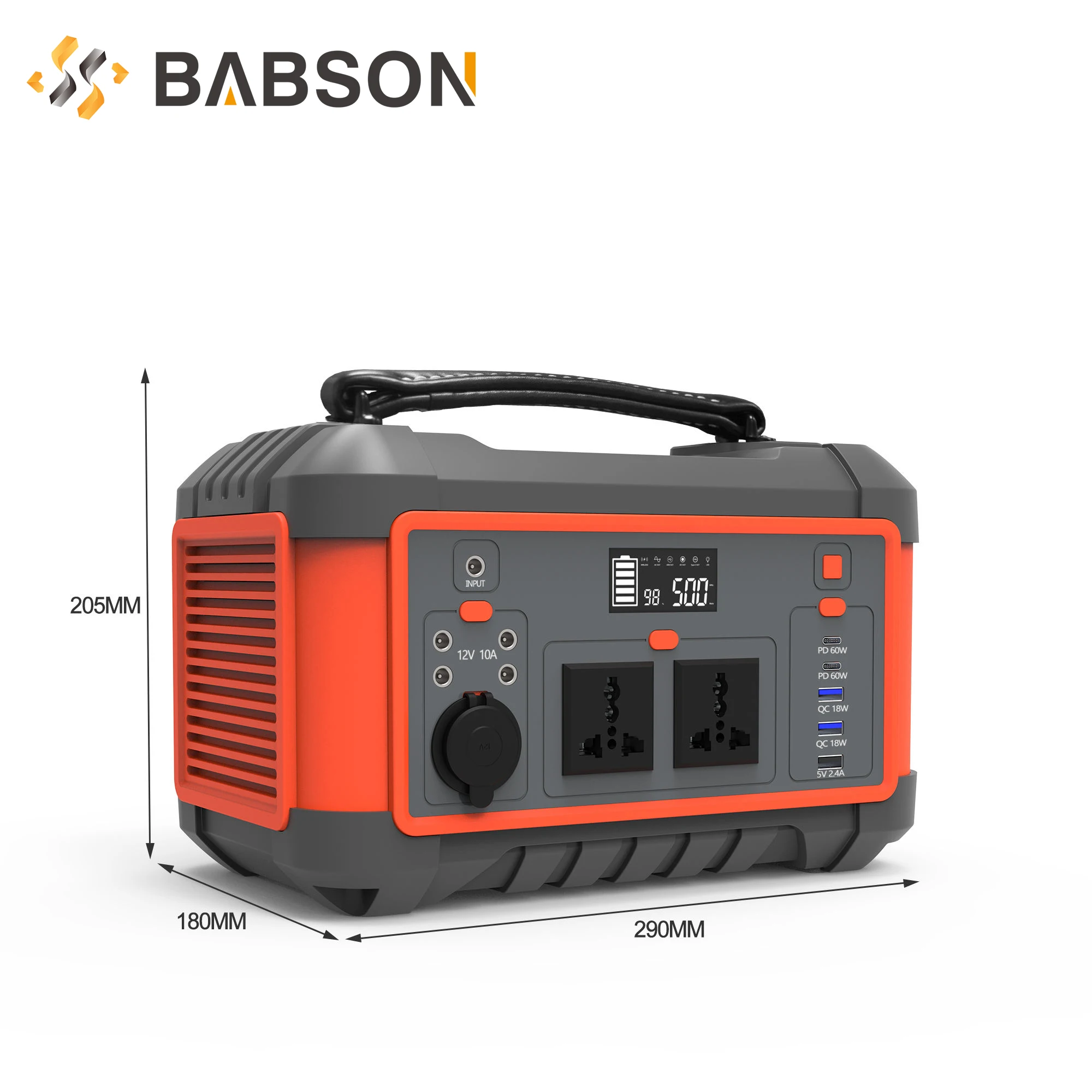 160Ah 600W portable power supply outdoor 110/220V AC Outlet Rechargeable Battery Camping Solar Generator Portable Power Station