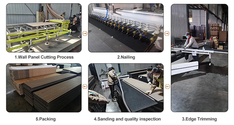 Polyester Fiber Mdf Akupanel Wooden Acoustic Wallboard Interior Decoration Wall Ceiling Soundproof Wall Panels