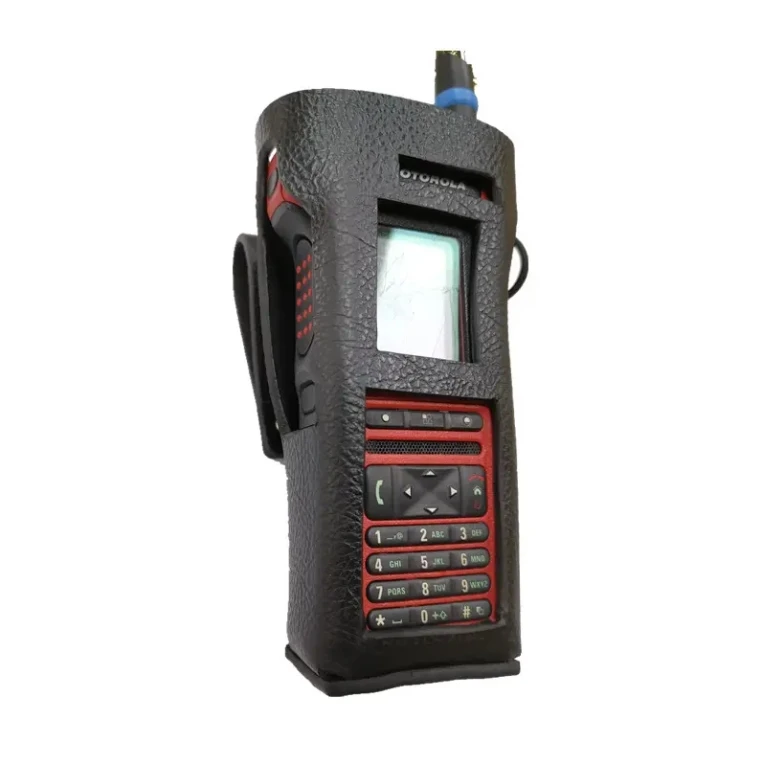 Оптовая продажа PT-850EX walkie talkie кожаный чехол 850EX для MOTOROLA MTP8550EX с пластиковой поворотной пряжкой