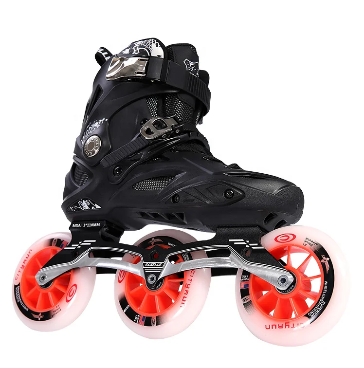 3 Big wheels professional upscale inline roller skates shoes for adult and teenager