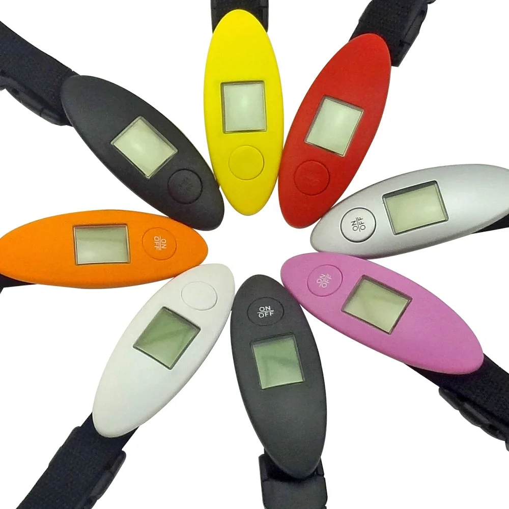 40KG Electronic Suitcase Weighing Digital Luggage Scale Tension Dynamometer With Hold Function PT-101