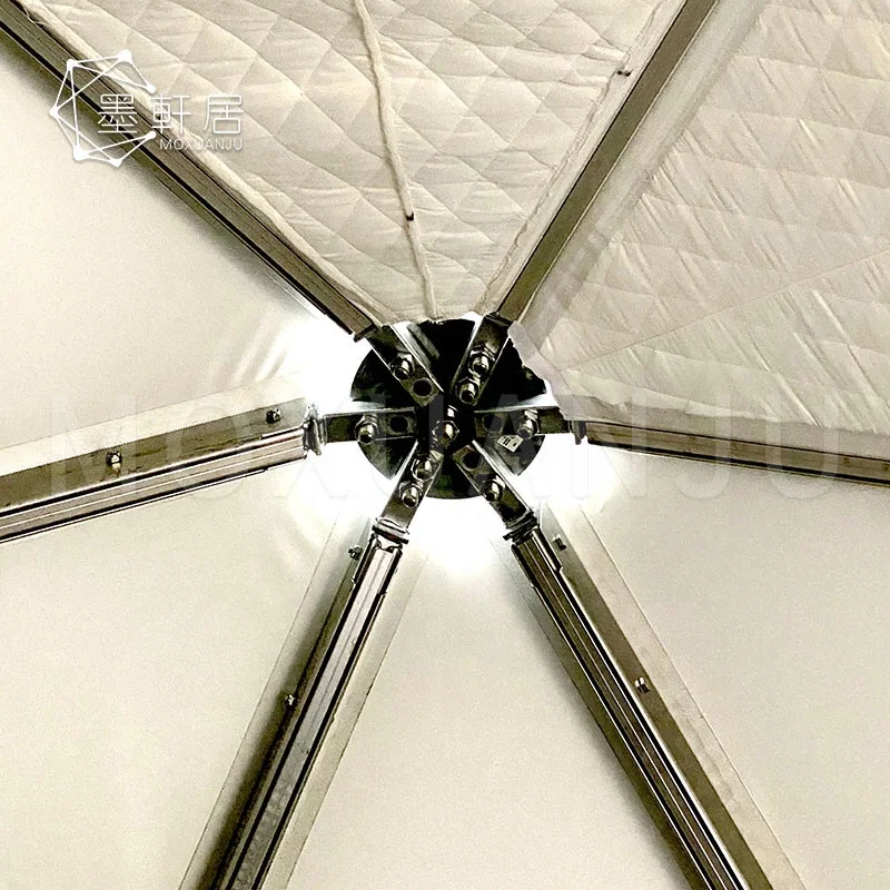 5M Mobile luxury Ger Glamping Hotel House Tents for Party Activities No Center Pole